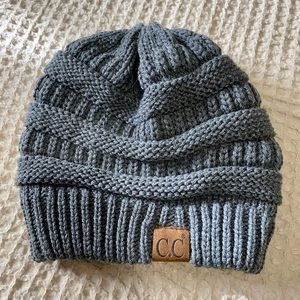 Grey fleece lined C.C. Beanie